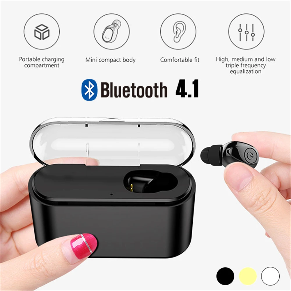 TWS Беспроводная bluetooth-гарнитура стерео-гарнитура спортивные bluetooth-наушники с