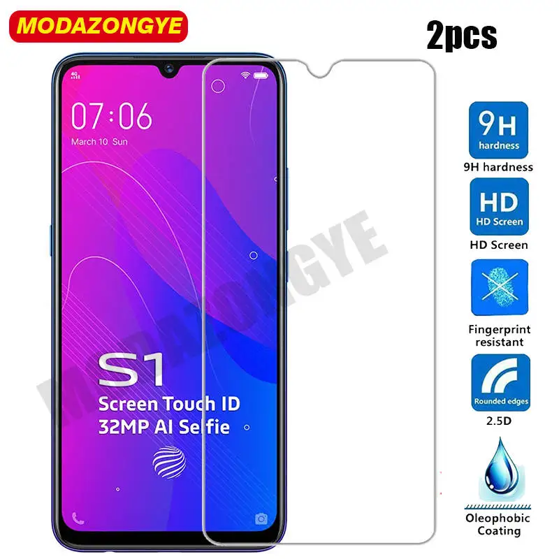 Закаленное стекло Vivo S1 для 2 шт. защитная пленка экрана v1904 S 1 VivoS1 6 38 дюйма |