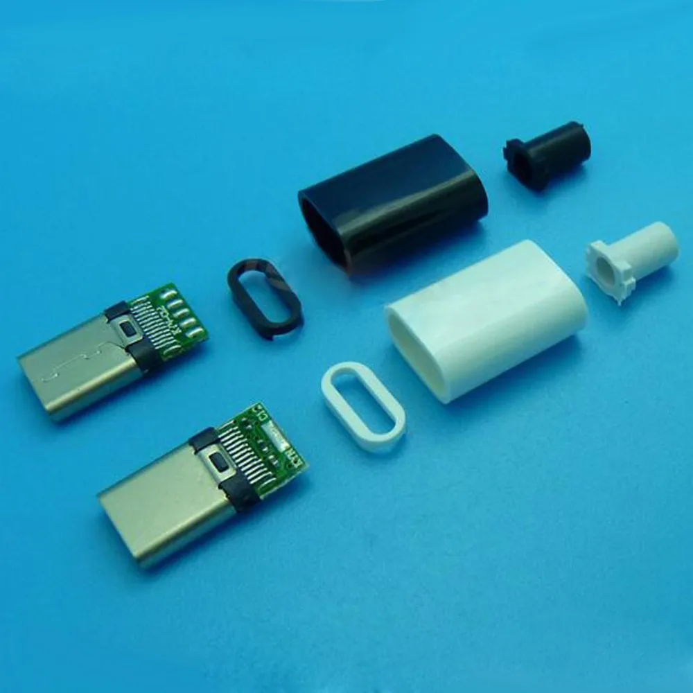 10 комплектов 4 в 1 двусторонняя вставка с разъемом USB и типа папа OTG для печатной