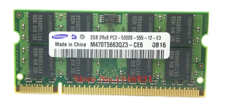 Ноутбук Samsung Память 1 Гб 2 Гб DDR2 533 667 800 МГц PC2-4200 5300 6400 ноутбук оперативная память 800 6400S 2G 200-pin