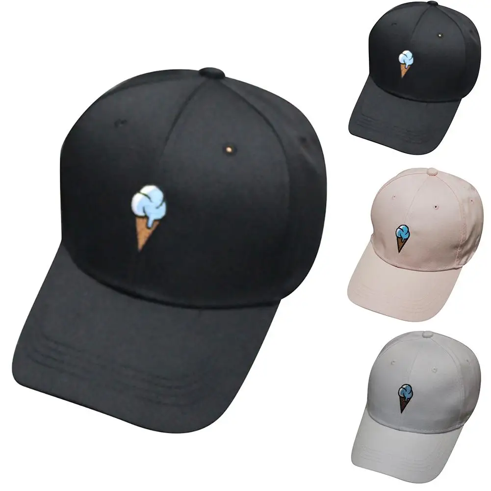 Новинка милая спортивная бейсболка унисекс с вышивкой мороженого Snapback хип хоп