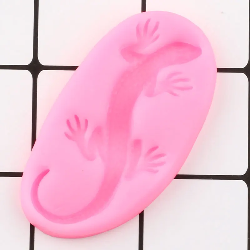 Силиконовые формы для ящерицы инструменты украшения тортов из мастики Gecko Salamander