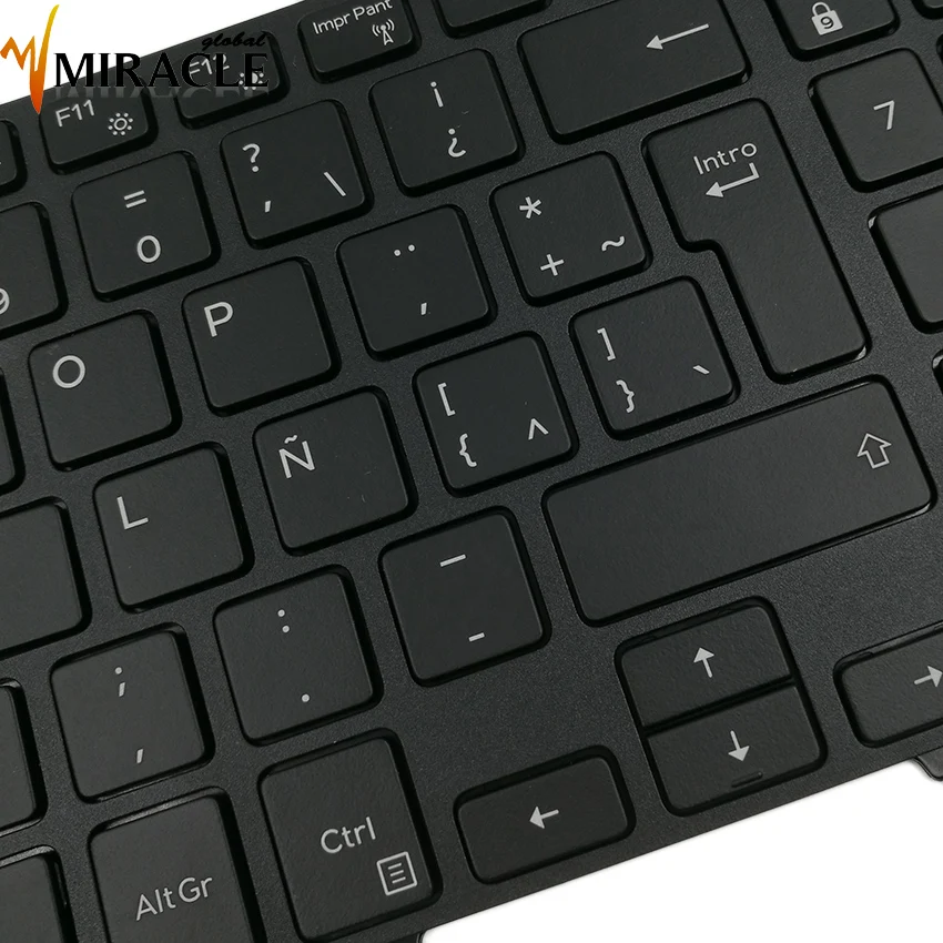 Latin keyboard with backlit Laptop Keyboard For Dell Inspiron 5000 5547 5551 5552 5555 5558 black frame 07TT4J PK1313G1B14 | Компьютеры и