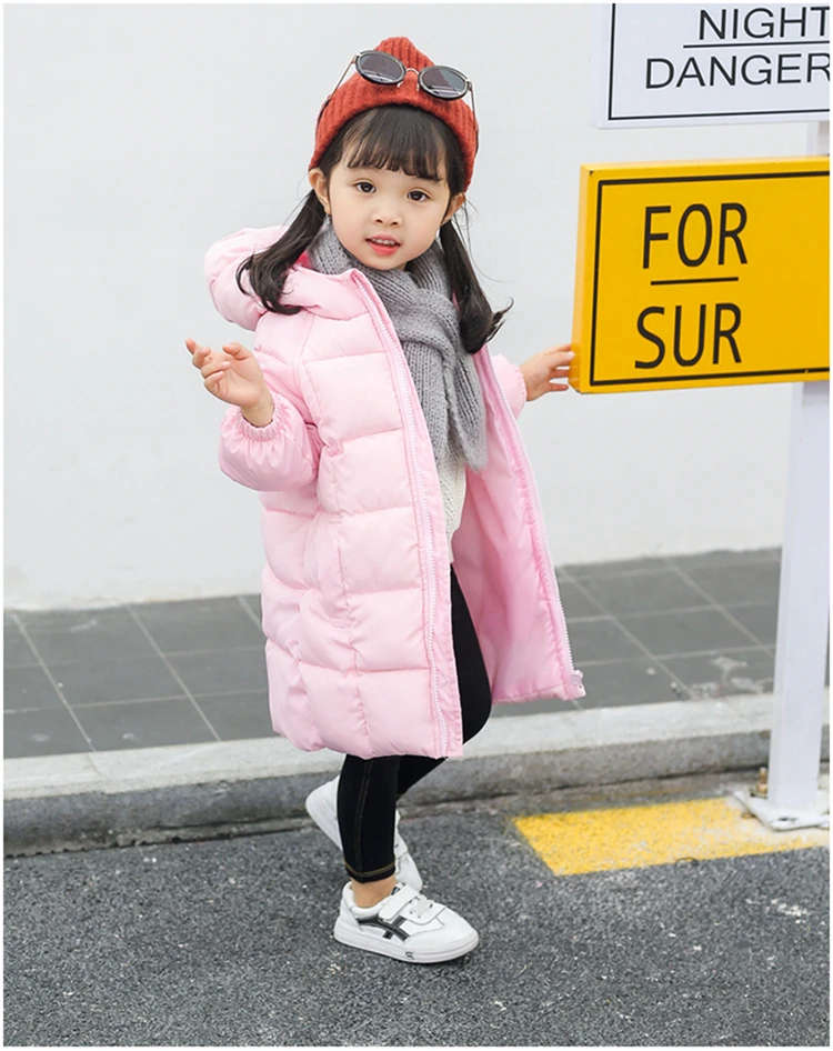 2018 Детская куртка для мальчиков и девочек зимний пуховик детская зимняя теплая с