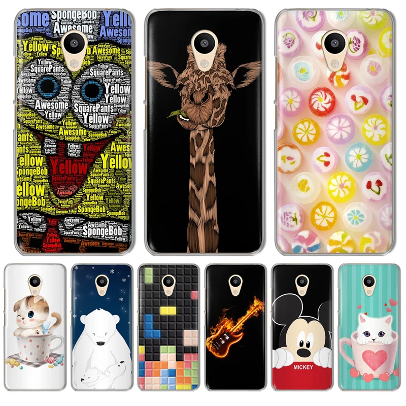 cat For Meizu M3S M3 Note M5 M5S M5C M6 U10 U20 Pro 6 16th Phone Case cover Cute funda shell capa cartoon Mickey Mouse etui |