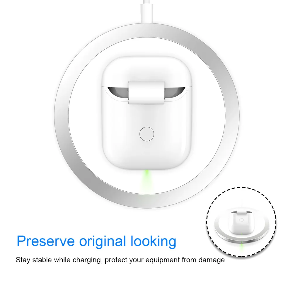 NYFundas для Apple гарнитура Airpods Беспроводная зарядка защитный чехол индукционный