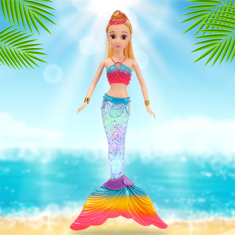Dream Princess кукла Русалочка детская игрушка светодиодный светильник Музыка 36 см кукла, Русалка, игрушка для девочек подарок на Рождество День рождения куклы Русалочки