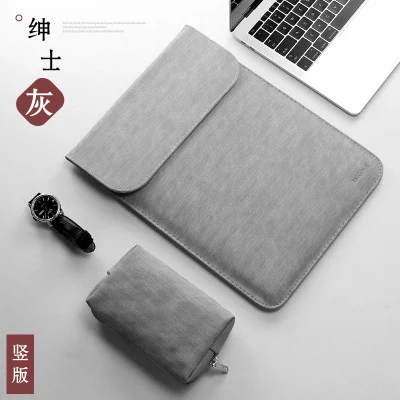 velvet gray s2 Новинка, матовая сумка для ноутбука из искусственной кожи, 15,6, 14, для macbook Air 13, чехол Pro Retina 11, 12, 15, для Xiaomi Mi Notebook 12,5, 13,3 - Цвет: velvet gray s2