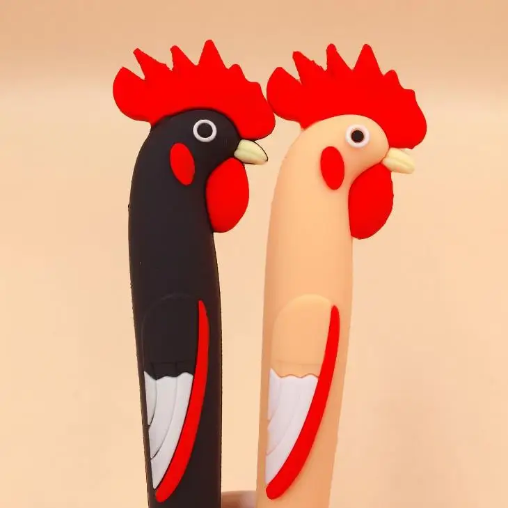 3 шт./компл. Мультяшные Красочные животные член цыпленок гель черные чернила для