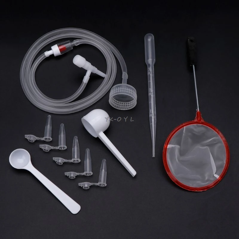 

1 Set Brine Shrimp Incubator DIY Hatching Tools Aquarium Incubate System Cap Valve Scoop Net Hose Kit Professional Simple