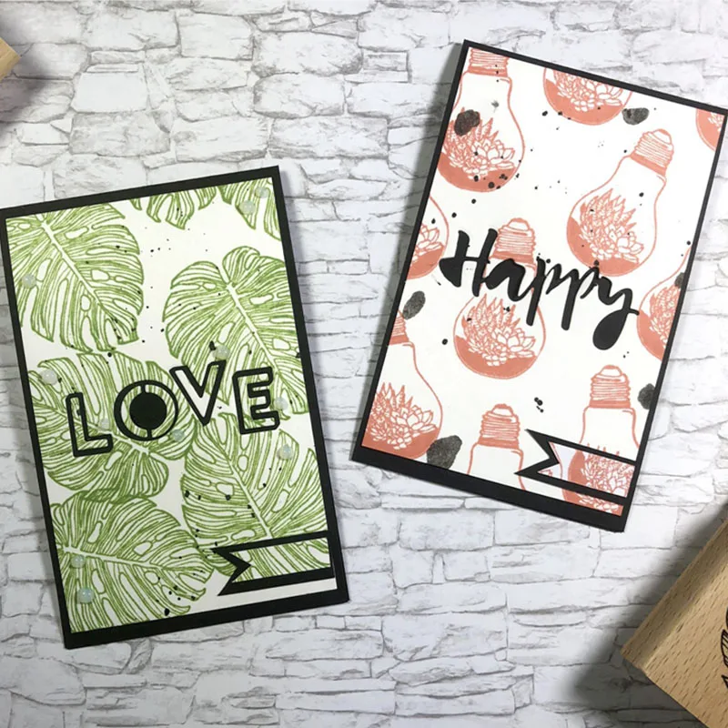 Металлические Вырубные штампы с надписью Love You для рукоделия скрапбукинга