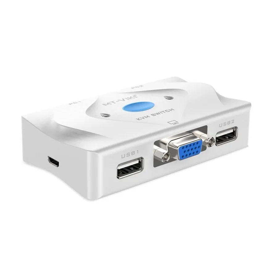 MT-Viki 2 порта KVM переключатель VGA USB горячий ключ проводной выбор автоматическое