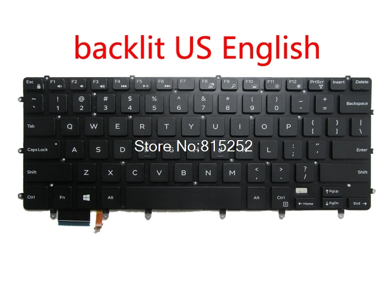 Клавиатура для ноутбука DELL 15 9550 9560 5510 5520 7568 с подсветкой английский(США) RU Русский Аравия AR Бельгии быть Швейцарский SW 0GDT9F 0HPHGJ
