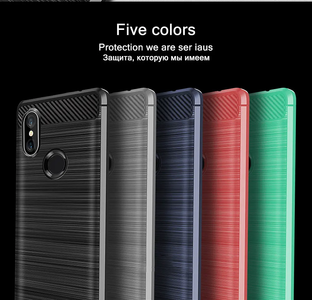 Чехол для Redmi S2, чехол, противоударный, армированный, силиконовый, углеродное волокно, мягкий, ТПУ, бампер, чехол, чехол для Xiaomi Redmi S2, Redmi S2, чехол