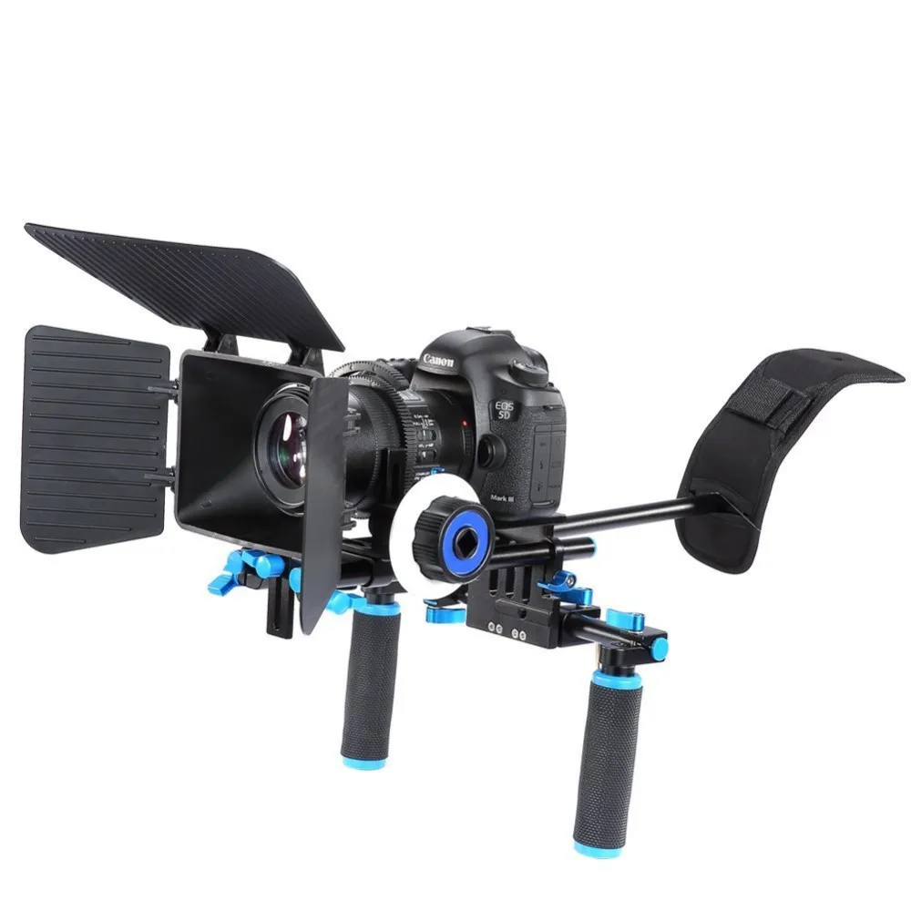 Neewer DSLR Rig Комплект Фильм Комплект Фильм Решений Системы, включает Плечевой Камкордер Следуйте Фокус Матовая Коробка для DSLR Canon/Nikon/Pentax/Olympus/Sony