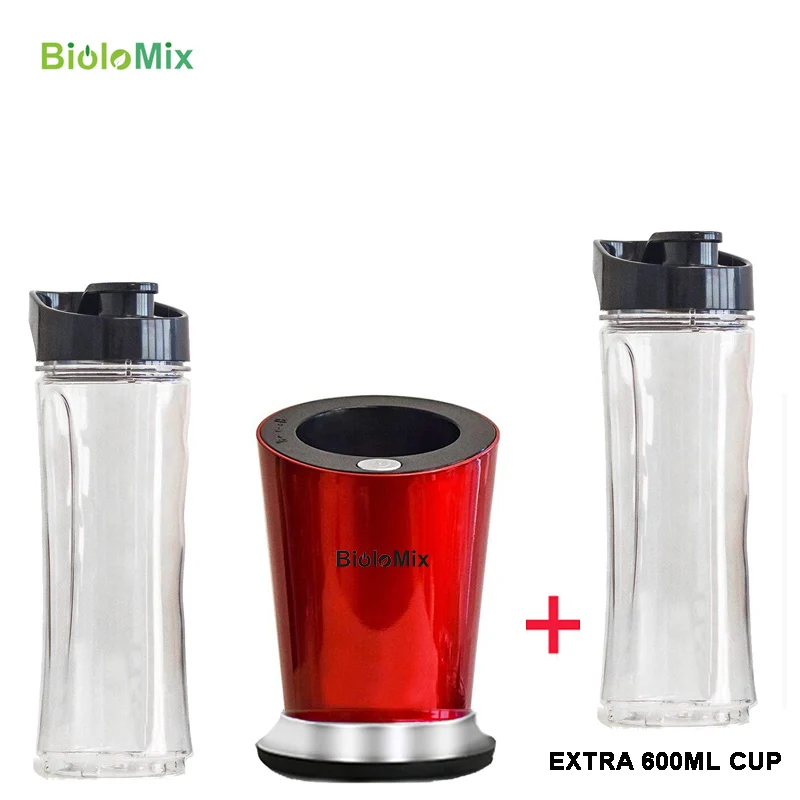 Extra 600ml cup BPA Бесплатно 300 Вт Портативный Персональный Мини Блендер кухонный комбайн Миксер для молочных коктейлей соковыжималка 600 мл бутылка 400 мл чашка и 100 мл измельчитель - Цвет: Extra 600ml cup