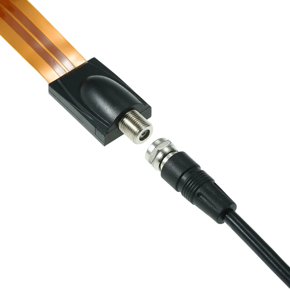 Экстремальный тонкий плоский силовой кабель гнездовой разъем F подходит для окон