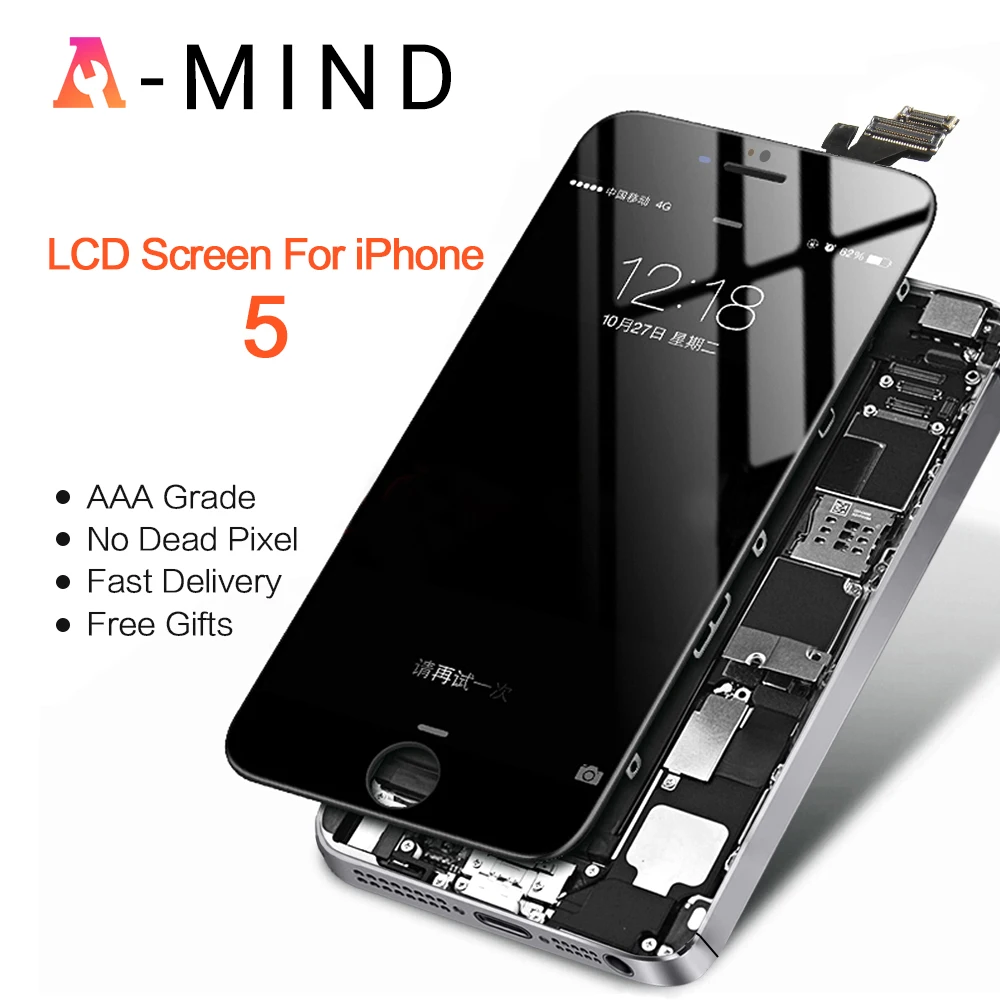 Качество AAA для iPhone 5S 5 5C SE ЖК-экран 6 дисплей дигитайзер сенсорный экран с