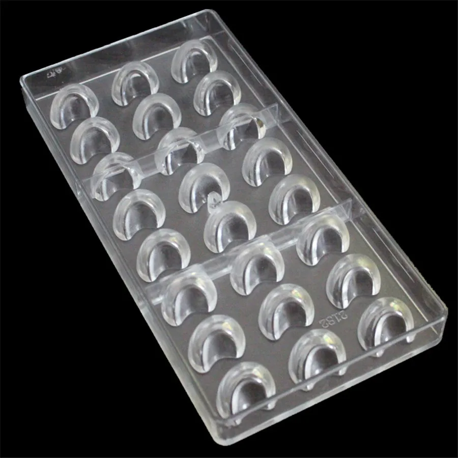 1 шт. 24 полости в форме Луны жесткая фотоформа для торта|polycarbonate chocolate moulds|polycarbonate