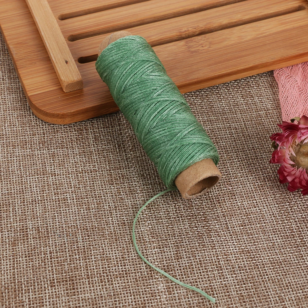 50 м прочный 150D кожаный вощеный шнур нить DIY инструмент для рукоделия ручная строчка нить плоская Вощеная швейная линия Швейные аксессуары