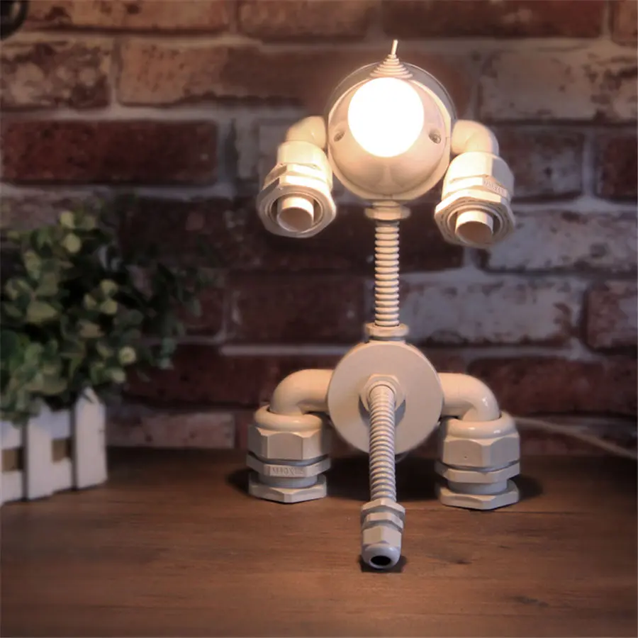 Промышленная Настольная лампа для чужеродных доспехов водопровод спальни