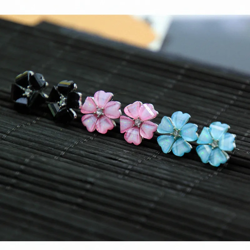 Серьги в виде цветов карамельных для женщин новинка 2017 года элегантные серьги