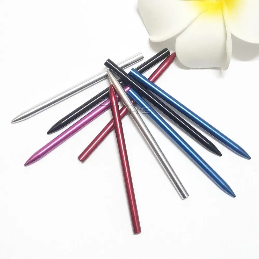 10 шт./лот 3 5 дюйма алюминиевая игла Паракорда с винтовой резьбой для шитья