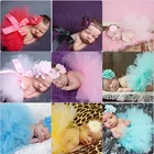 Нижняя юбка для новорожденных; Костюм принцессы; Юбка-пачка с повязкой на голову; Милая одежда для маленьких девочек