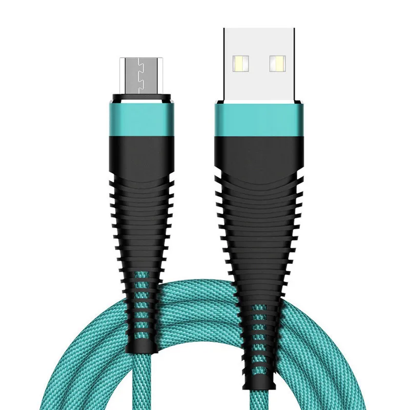 Micro USB кабель 2A Быстрая зарядка usb type C Синхронизация данных мобильного телефона Android адаптер кабель для зарядного устройства для samsung Xiaomi huawei - Цвет: Зеленый