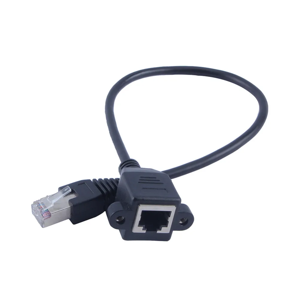 Кабель RJ45 с винтовым креплением Папа мама Сетевой удлинитель Ethernet LAN 30 см 1 фут 60 2