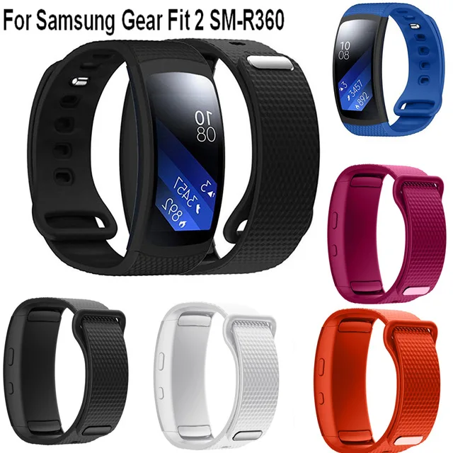 Ремешок сменный силиконовый для Samsung Galaxy Gear Fit2 спортивный браслет Fit 2 |
