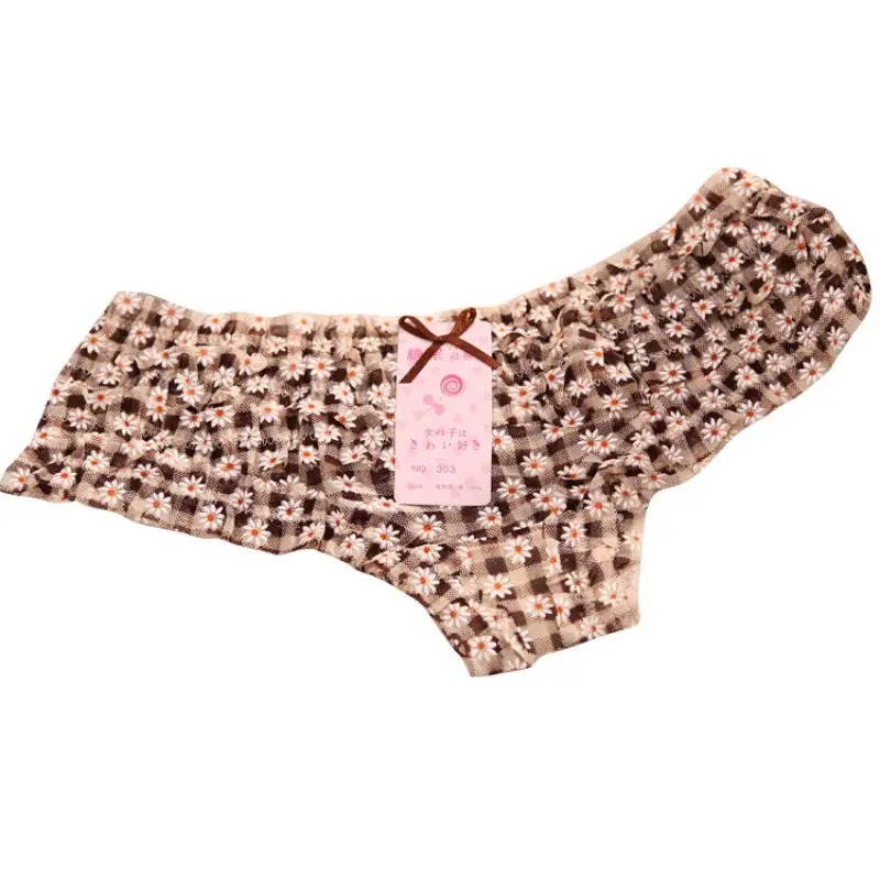 Женское сексуальное нижнее белье в горошек с кружевными оборками женские