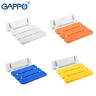 Настенные сиденья для душа GAPPO, белый складной стул для ванной комнаты, для пожилых людей, скамейка для душа, спа