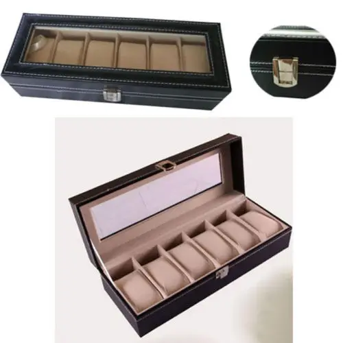 Роскошные коробки для ювелирных изделий Wathc браслет чехол хранения s 6 Сетка Часы