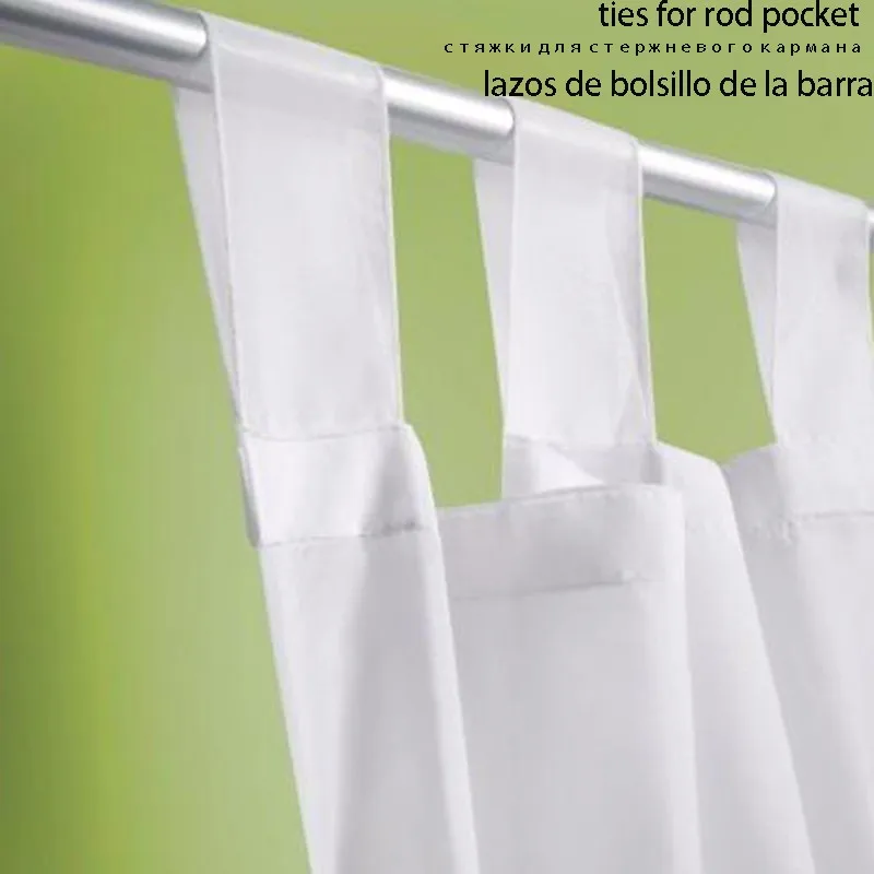 2014 роскошный белый цвет душ шторы для гостиной украшения москитная штора