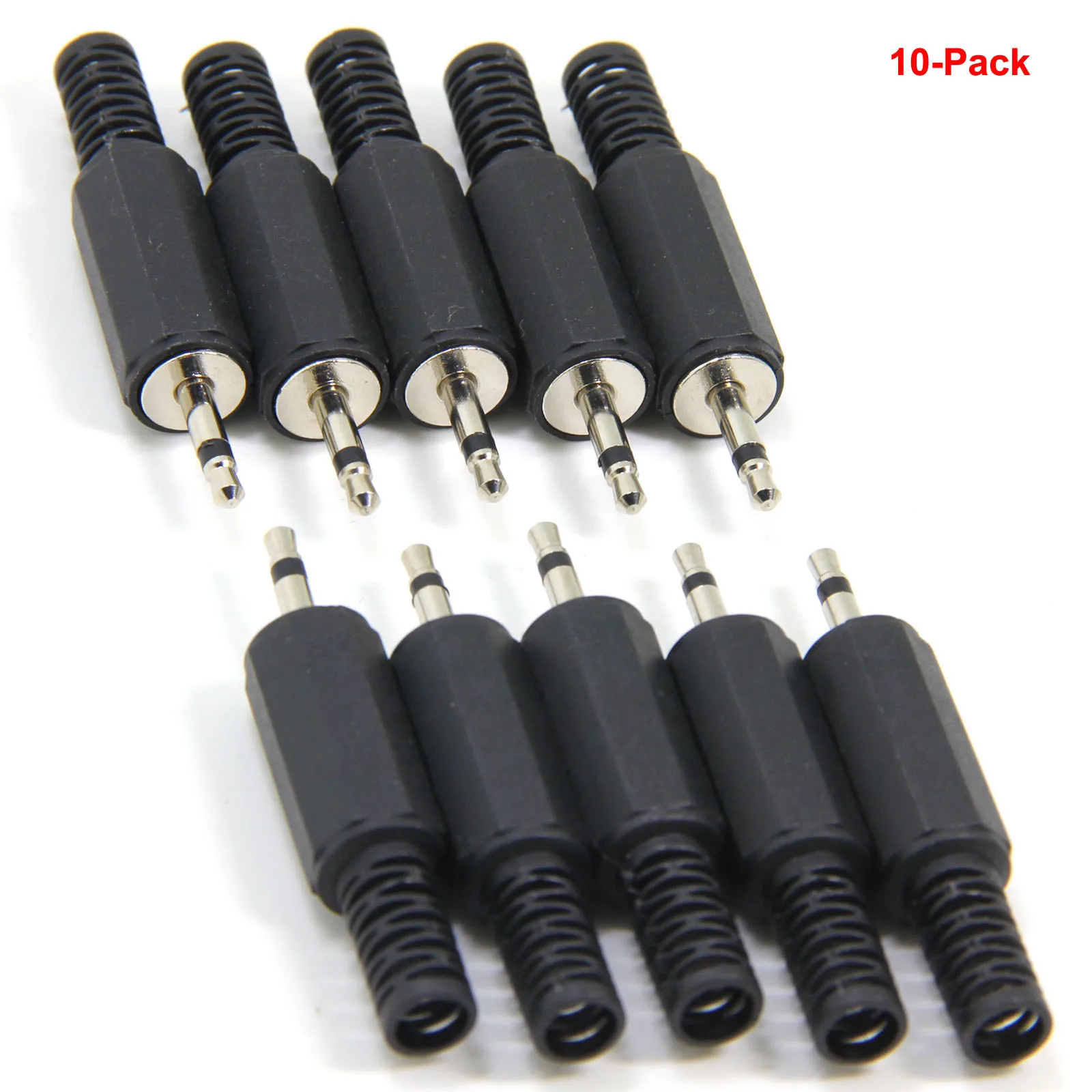 Замена 10 Pack TS моно штекер 2 5 мм Тип припоя DIY аудио кабель Разъем|replacement plug|connector