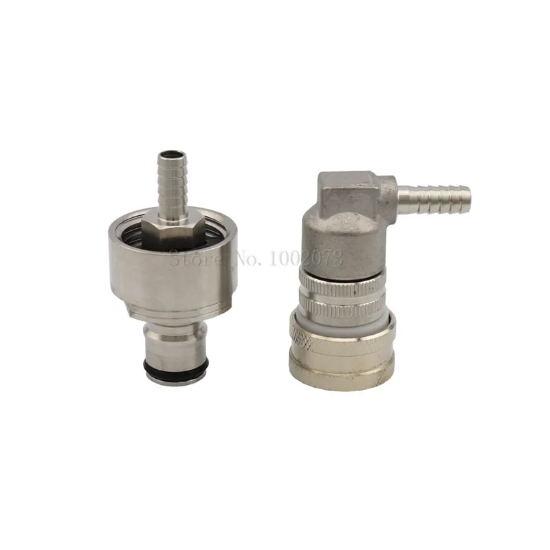 

Stainless Steel Barb Gas Ball Lock Disconnect With Carbonator Carbonation Cap Beer Home Brew Connectors