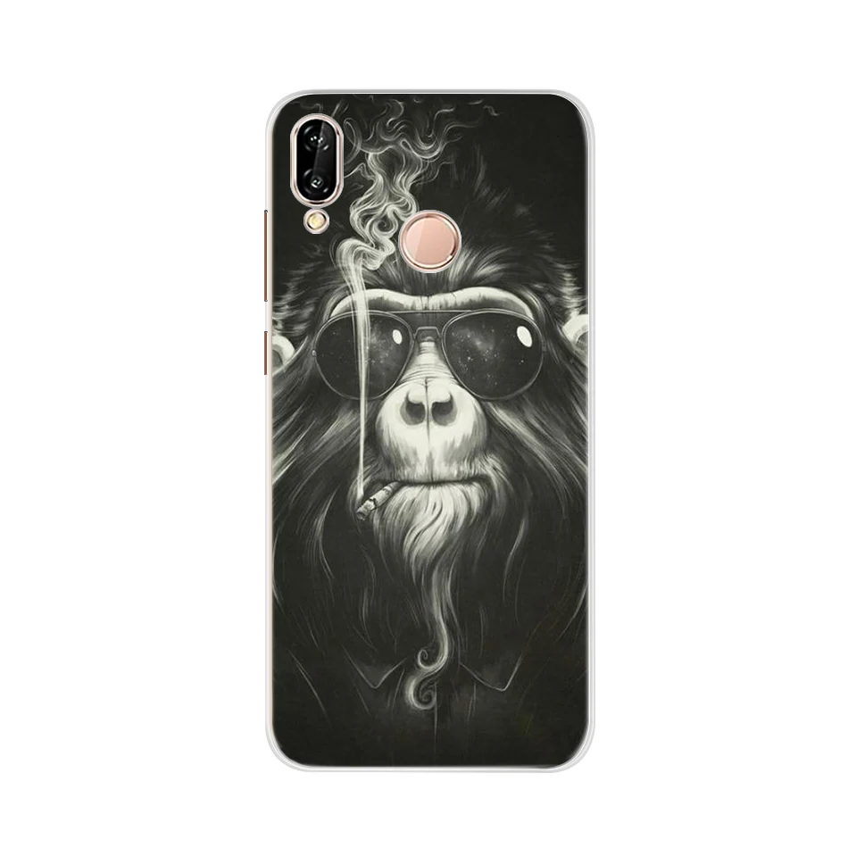 Молочно-Белый Чехол для huawei P20 Lite, чехол для huawei P 20 lite, мягкий силиконовый бампер для телефона 360, полный защитный чехол для huawei P20 lite - Цвет: Молочно-Белый