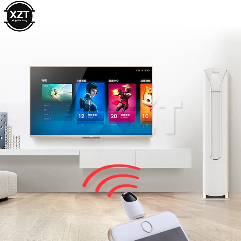 Беспроводной универсальный ик пульт дистанционного управления USB Type C RC для TV STB