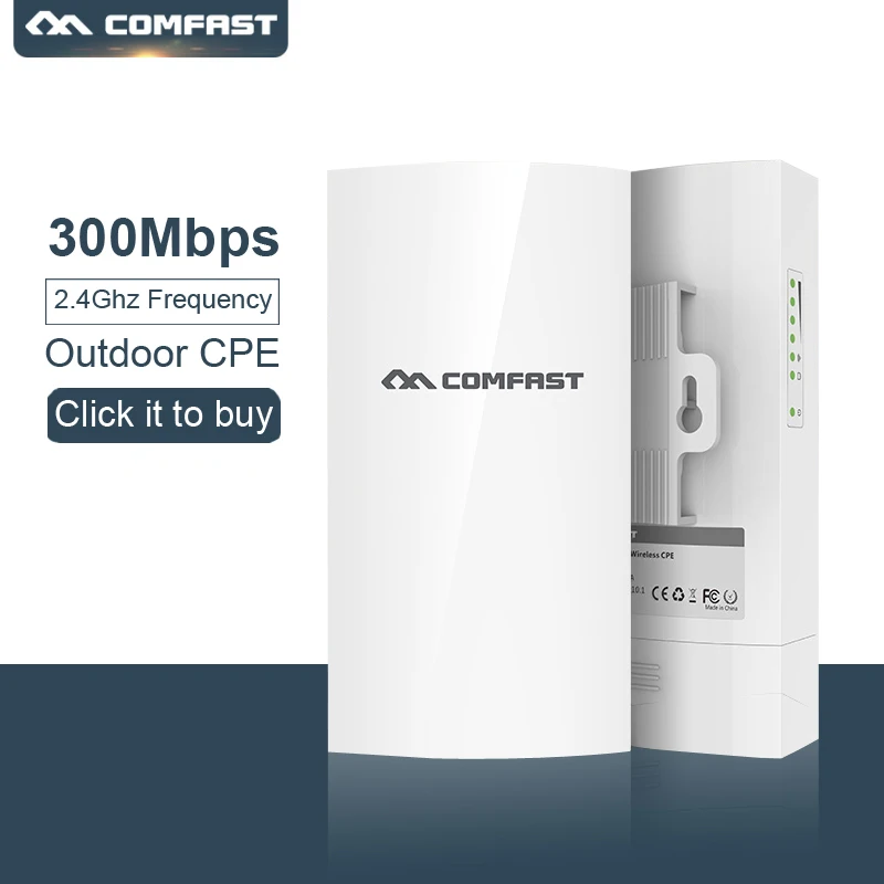 Comfast E130N 2 4 ГГц 300Mbs 5dBi антенна наружная точка доступа AP 1 км дальность Беспроводной