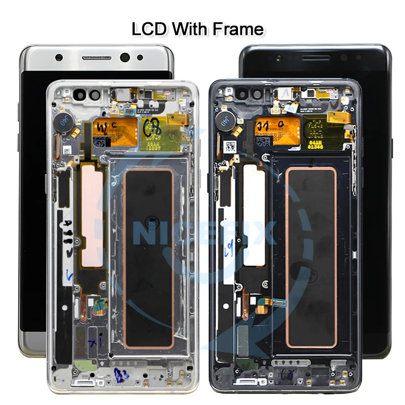 ЖК дисплей с дигитайзером сенсорного экрана для Samsung Galaxy Note Fan Edition FE/DS N935F рамкой