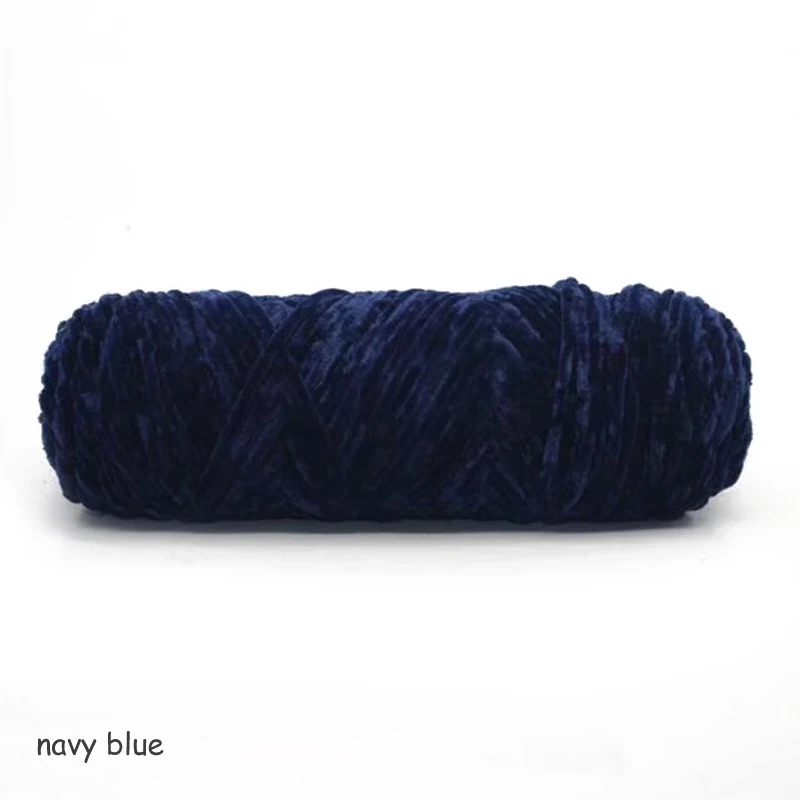 navy blue Пряжа для вязания, хлопок, Детская шерсть, пряжа для вязания крючком, сделай сам, свитер, пальто, линия, мягкий протеин, кашемир, пряжа, шелк, шерсть, шарф, линии - Цвет: navy blue