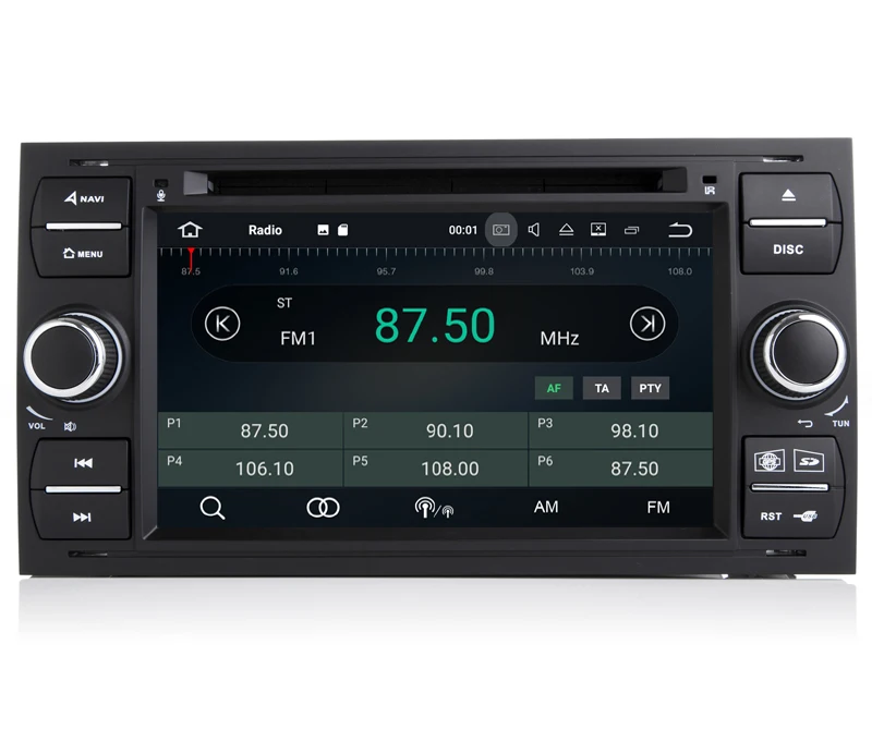 Автомобильный DVD плеер hiрайот Android 9 0 GPS для Ford Focus Transit C Max S MAX Mondeo Kuga Auto Navi Stereo Radio BT