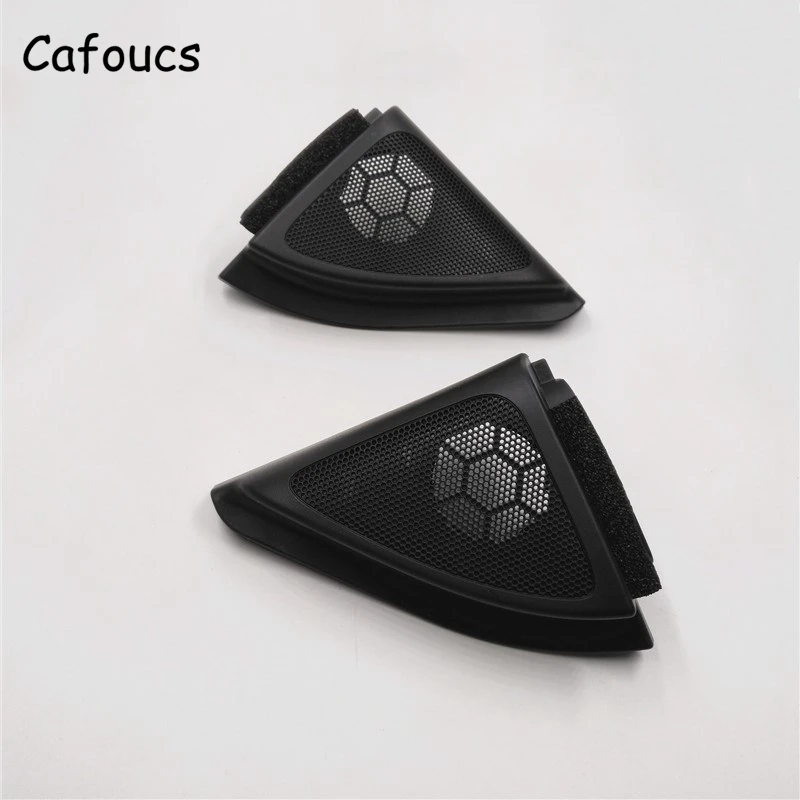Cafoucs 2 шт./пара для Защитные чехлы для сидений, сшитые специально для Toyota Corolla Динамик крышка передней двери автомобиля твитер Треугольники крышка 2006-2013 Аксессуары