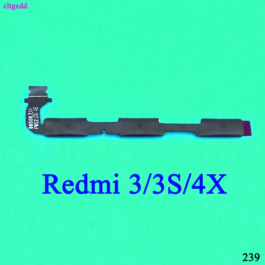 Cltgxdd 1 шт. кнопка включения и выключения громкости кабель для Xiaomi Redmi 3 3S 4 4A 4X 5 Plus 5A 6A