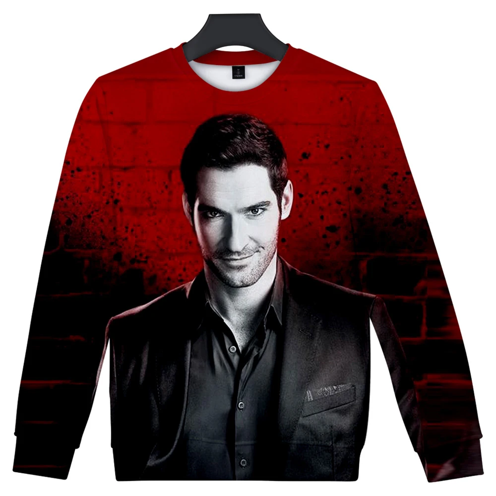 Горячая Lucifer Толстовка Lucifer Morningstar толстовки хороший открытый пуловер Толстовка Осень мужские длинные толстовки