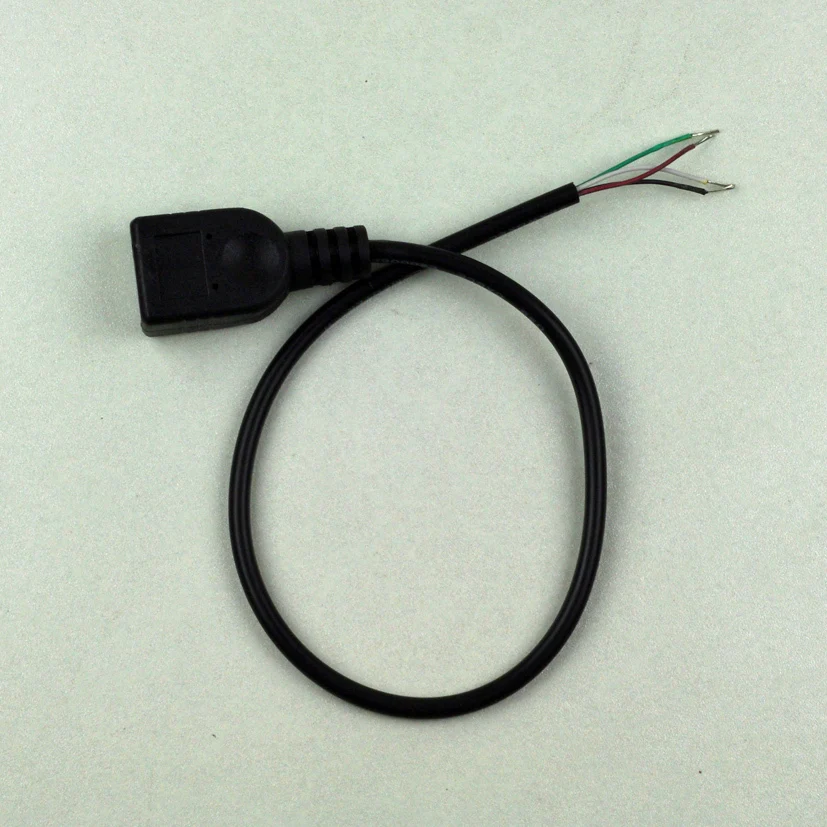10 шт./партия USB 2 0 Женский DIY кабель для синхронизации данных и зарядки шнур 4 х