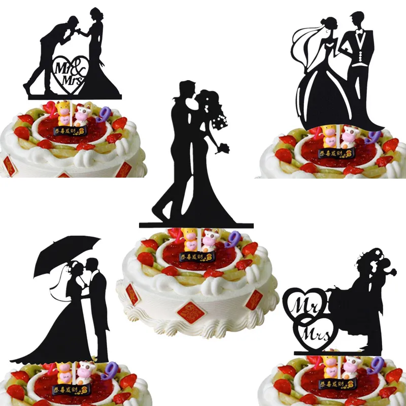 1 шт./партия Mr Mrs We Do флажки для торта Love Heart свадебный торт Топпер невесты жениха