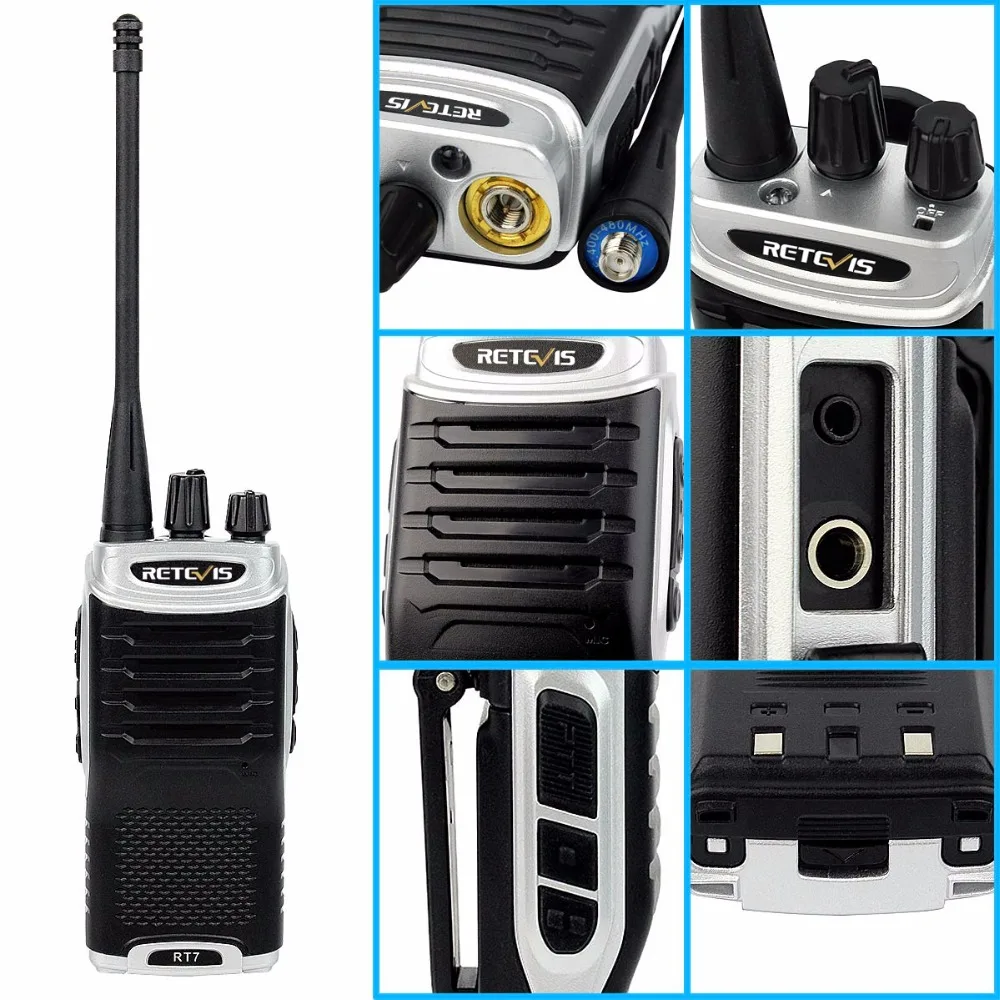 Walkie Talkie 2 Вт 10 шт. Retevis RT7 Hotel ресторанный удобный 16CH UHF fm-радио двухстороннее радио