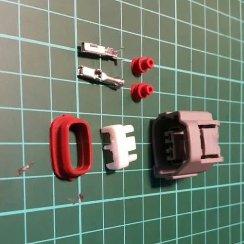 Бесплатная доставка 10 шт./лот 2 Way/Pin катушка зажигания штекер гнездовой разъем